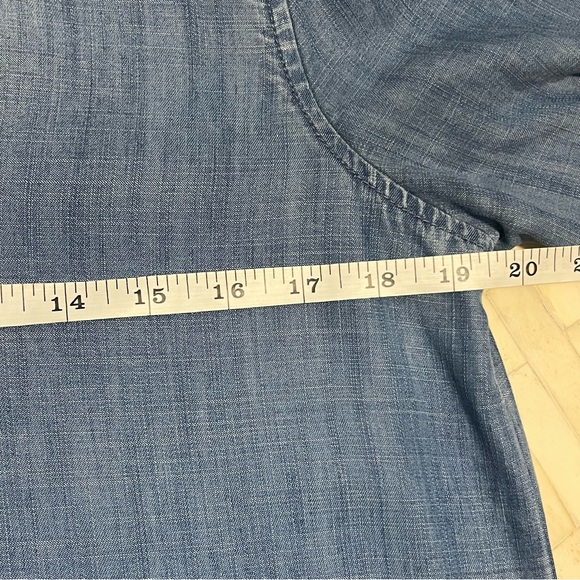 Allison Joy Blue Denim Tunic w Pockets size M - Picture 10 of 11